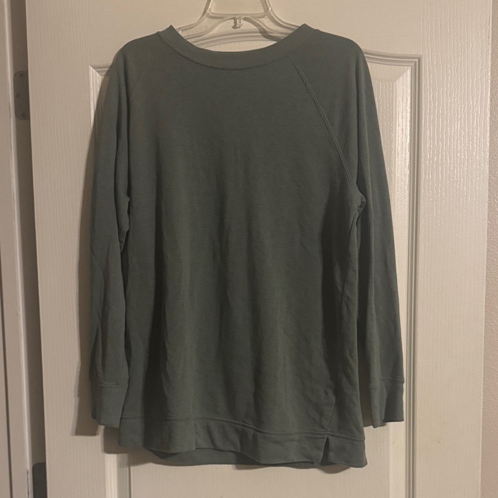 Old Navy Forest Green Long Sleeve Top